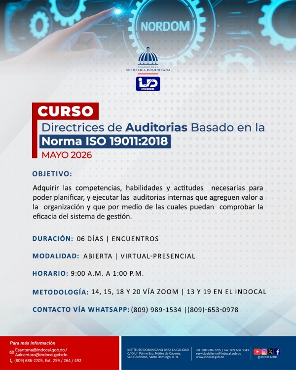 Curso Directrices de Auditoria Basado en la Norma ISO 19011:2018