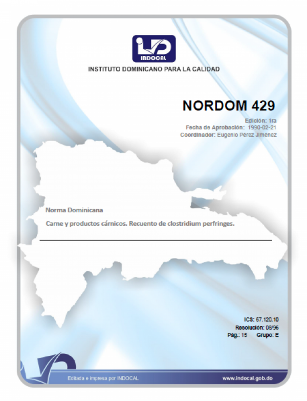 NORDOM 429	- CARNES Y PRODUCTOS CARNICOS. RECUENTO DE CLOSTRIDIUM PERFRINGES.